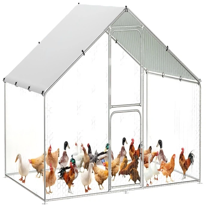 Metal Mobile Chicken Coop